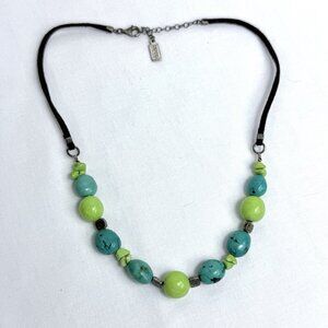 Baroni Designs Sterling Silver 925 Howlite Necklace